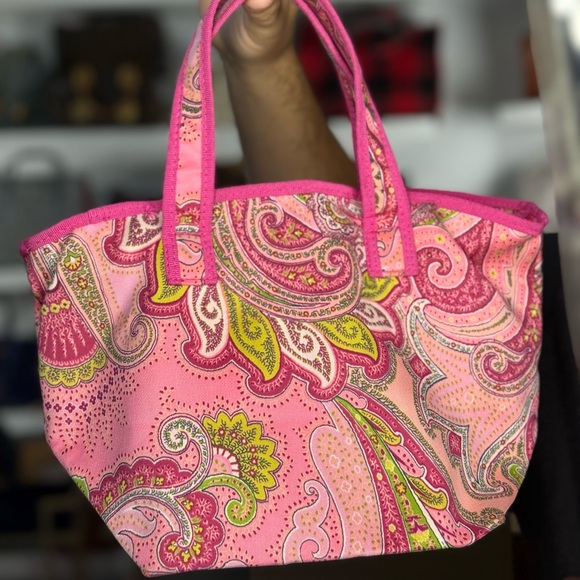 etro pink zip tote - Picture 1 of 1